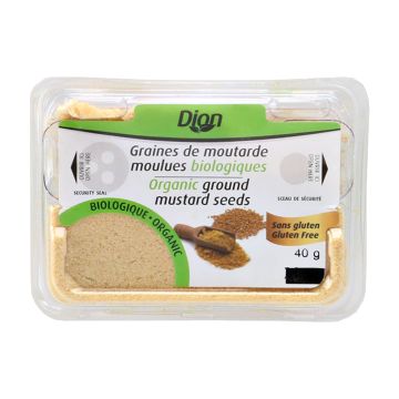 Graines de moutarde moulues biologiques sans gluten