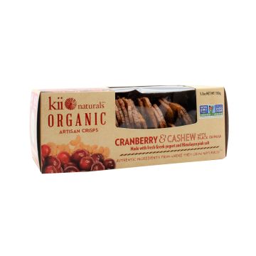 Craquelins artisanaux - Canneberges, noix de cajou et quinoa noir