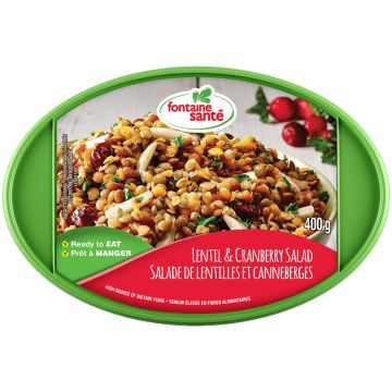 Salades - Lentilles canneberges