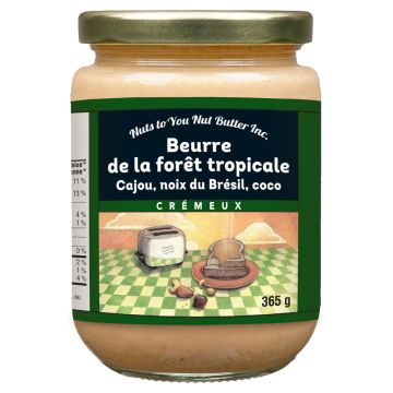 Beurre de cajoux noix du Brésil et coco crémeux