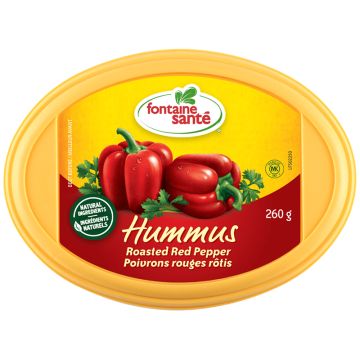Hummus classique - Poivrons rouge rôtis