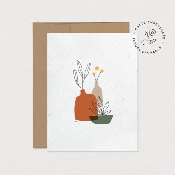 Carte à planter - Poterie