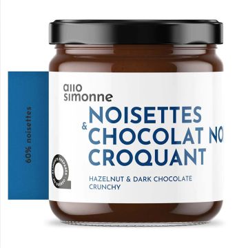 Tartinade - Noisettes chocolat noir croquant