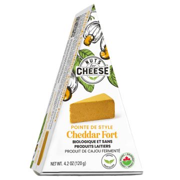 Produit cajou fermenté - Cheddar fort biologique