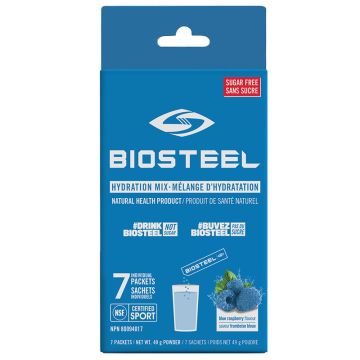 Mélange à boisson électrolytes saveur framboise bleu 