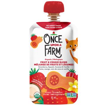 Mélange fruits et légumes biologiques - Fraise courge noix de coco et vanille