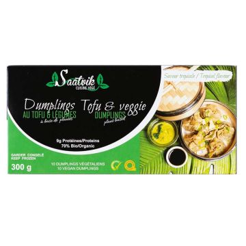 Tofu - Dumplings végétaliens et légumes