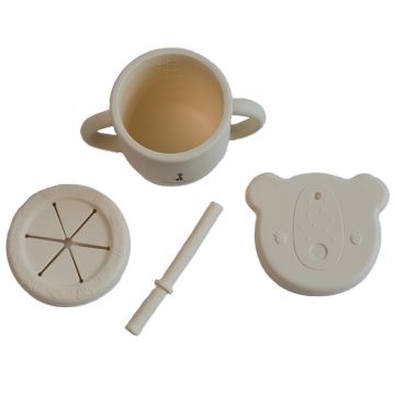 Tasse d'apprentissage - Blanc crème