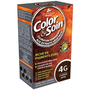 Coloration pour cheveux - Châtain doré 4G