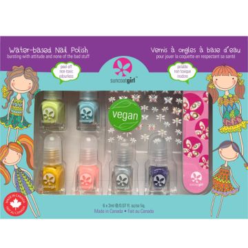 Kids water based nail polish set - Smart vegan mini mani
