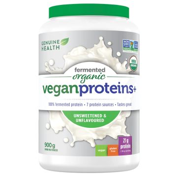 Fermented Organic Vegan Proteins+ Unsweetened and Unflavored 34 Servings