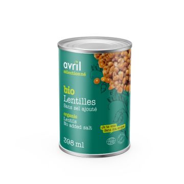 Lentilles sans sel ajouté biologiques 