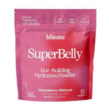 SuperBelly poudre digestive hydratante fraise hibiscus