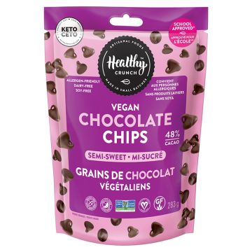 Grains de chocolat végétaliens - Mi-sucré