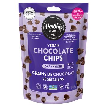 Grains de chocolat végétaliens - Noir