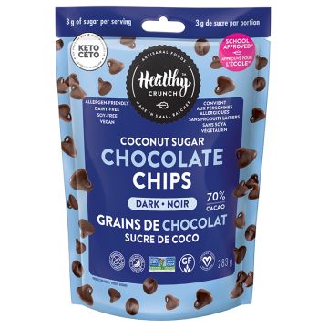 Grains de chocolat au sucre de coco - Noir