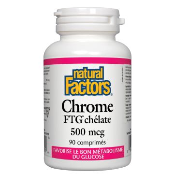 Chrome FTG chélaté 500 mcg - Minéraux et gestion de poids
