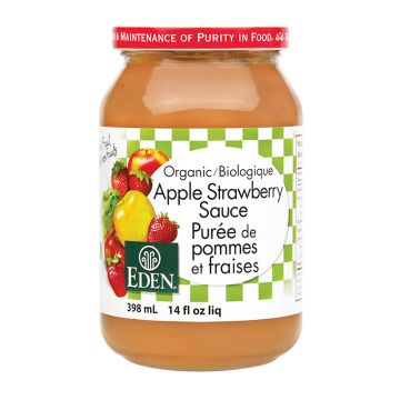 Purée pomme fraise biologique