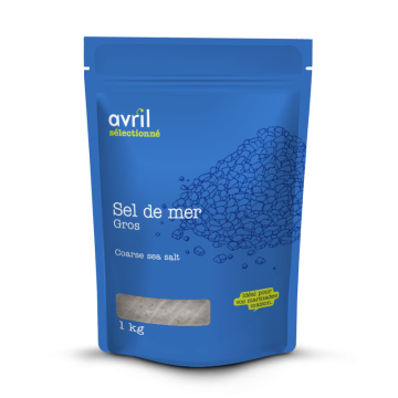 Gros sel de mer de l'Atlantique