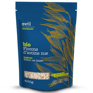 Flocons d'avoine nue biologique