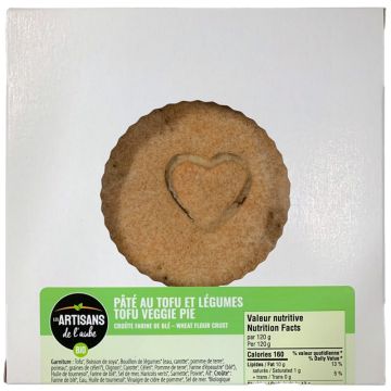 Pâté biologique - Tofu et légumes, croûte de blé