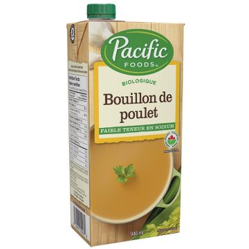 Bouillon  biologique -  Poulet faible en sodium