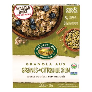 Granola biologique - Graines de citrouille et de lin
