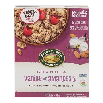 Granola biologique - Vanille et amandes avec lin
