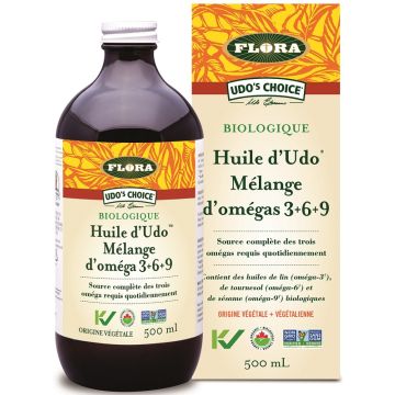 Huile d'Udo biologique - Mélange d'oméga 3-6-9