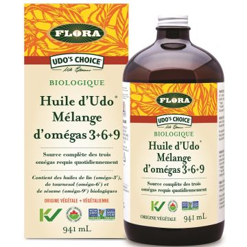 Huile d'Udo biologique - Mélange d'oméga 3-6-9