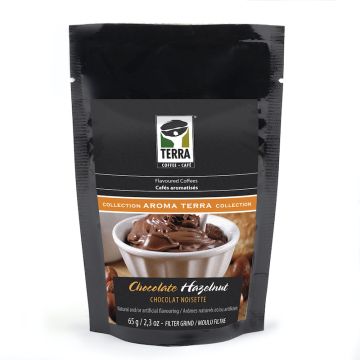 Café responsable moulu filtre aromatisé - Chocolat noisette 65 g