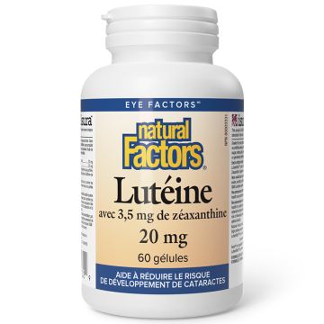 Lutéine 20 mg avec 3,5 mg zéaxanthine - Santé de yeux cataractes