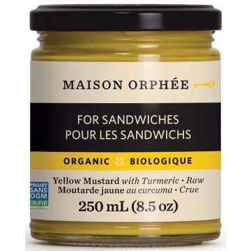 Moutarde crue jaune au curcuma biologique