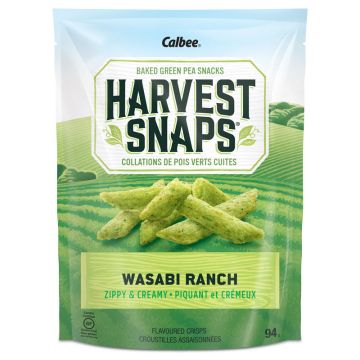 Harvest Snaps - Baked green pea snacks Wasabi Ranch 