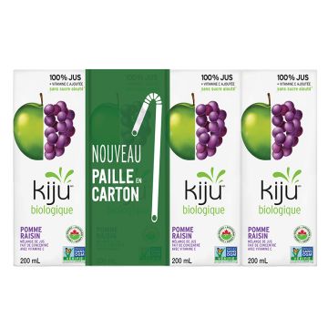 Jus pomme raisin biologique