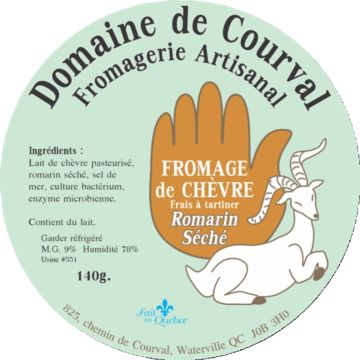 Fromage frais biologique  -  Chèvre romarin