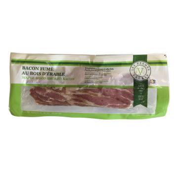 Bacon fumé au bois d'érable