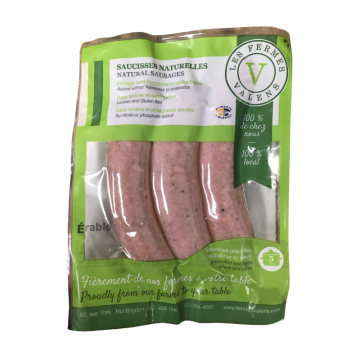 Saucisses naturelles - Érable