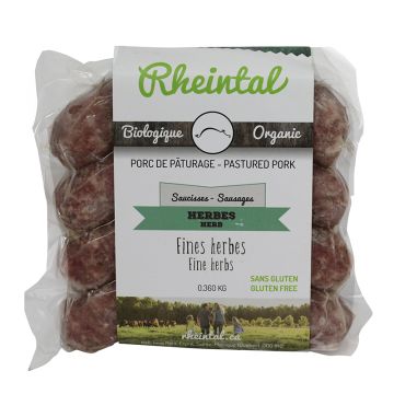 Saucisses biologiques congelées - Aux Fines herbes