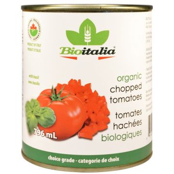 Tomates hachées biologiques - Avec basilic