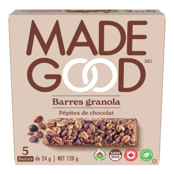 Barres granola biologiques - Grains de chocolat