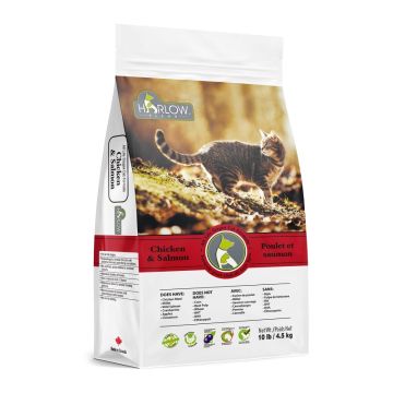 Nourriture naturelle pour chat - Poulet et saumon