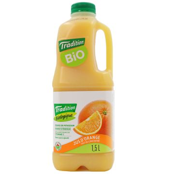 Jus Orange sans sucre ajouté biologique