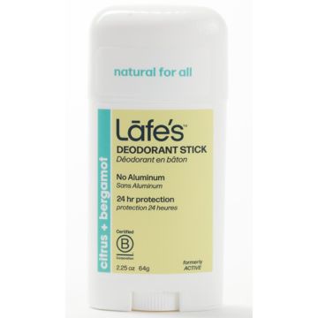 Déodorant en bâton sans aluminium Actif - Agrumes et bergamot