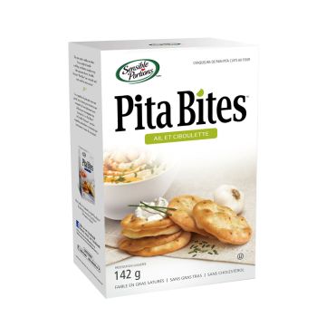 Craquelins de pain pita - Ail et ciboulette