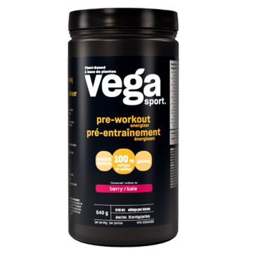 Mélange à boisson pré-entraînement énergisant saveur baie 30 portions
