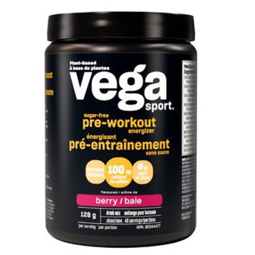 Mélange à boisson pré-entraînement énergisant saveur baie 40 portions