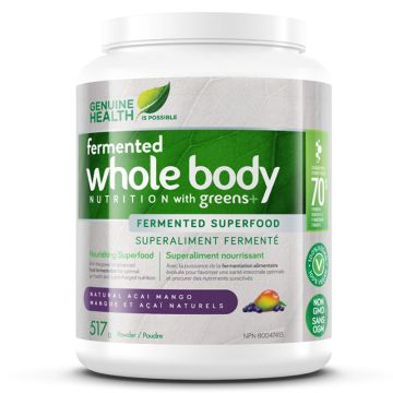Fermented whole body nutrition Greens+ - Mango Acaï