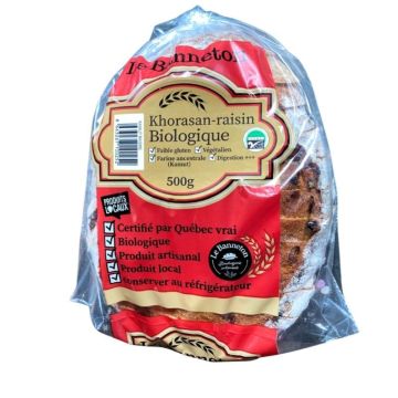 Pain - Khorosan & raisins biologique