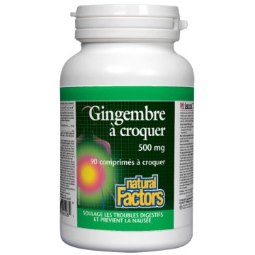 Gingembre à croquer 500 mg - Troubles de la digestion et nausées